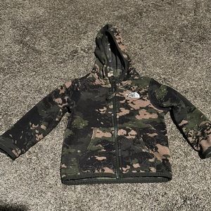 The North Face Camo Fleece Jacket. 12-18 month